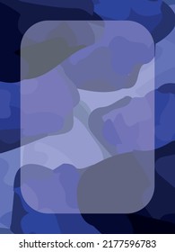 Postal vectorial de color de agua de imitación, fondo, invitación, membrete, tarjeta de visita, fondo de pantalla, azul