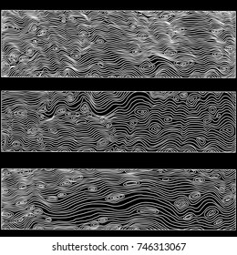 Imitation of wooden background. Vector texture with wood effect. Black and white illustration