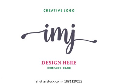 IMJ lettering logo is simple, easy to understand and authoritative