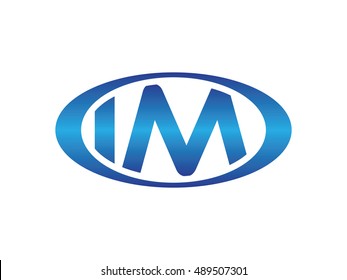 IM-letter abbreviations blue oval logo