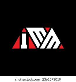 IMM triangle letter logo design with triangle shape. IMM triangle logo design monogram. IMM triangle vector logo template with red color. IMM triangular logo Simple, Elegant, and Luxurious design.