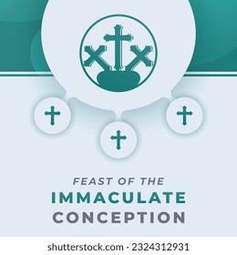 Immaculate Conception Day Celebration Vector Design Illustration for Background, Poster, Banner, Advertising, Greeting Card