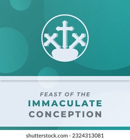 Immaculate Conception Day Celebration Vector Design Illustration for Background, Poster, Banner, Advertising, Greeting Card