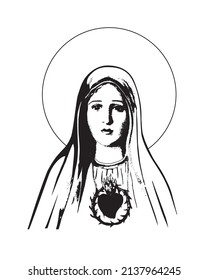 Immaculate heart virgin Mary