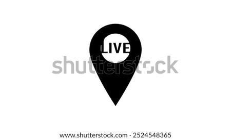 immediate Location Identification , black isolated silhouette