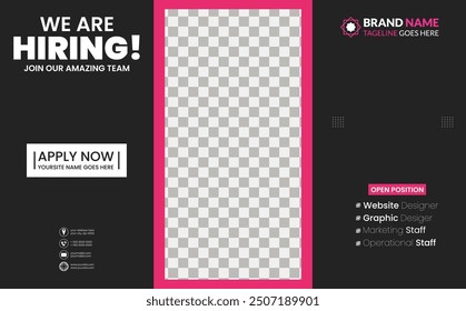 Immediate Openings Join Our Professional Team Hiring templet design