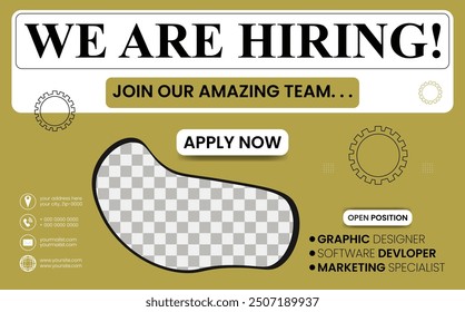 Immediate Openings Join Our Professional Team Hiring templet design