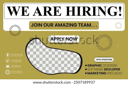 Immediate Openings Join Our Professional Team Hiring templet design