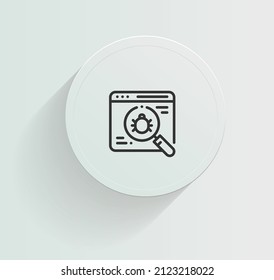 immediate security risk icon vector design