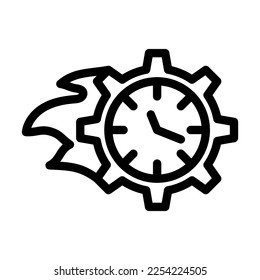 Diseño de iconos de línea del vector inmediato