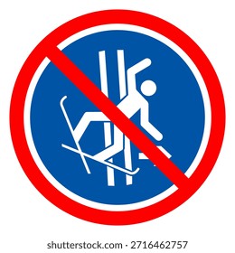 Immediately Leave The Towway in case of falling Symbol Sign, Vector Illustration, Isolated On White Background Label.EPS10