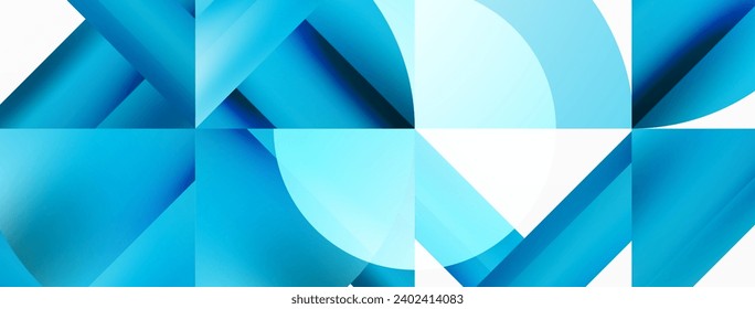 Immerse in minimalistic charm - squares and circles converge in perfect balance. With subdued palette, tiled arrangement creates atmosphere of quiet sophistication, embodying contemporary elegance