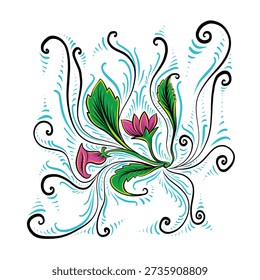 Immerse your creative projects in the vibrant and soulful world of Traditional Bangladeshi Rickshaw Art. This high-quality vector illustration features a classic 