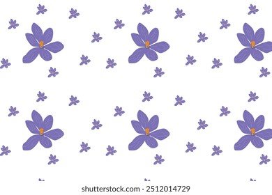 Sumérjase en la belleza de la naturaleza con este archivo de Vector de patrón floral sin costuras. Habilidamente elaborado por un talentoso diseñador, cuenta con una Plantilla de diseño llena de flores en flor. Ideal para 