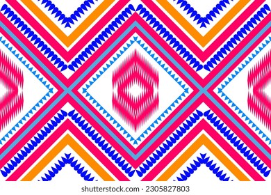 Immerse yourself in the captivating blend of ethnic and geometric elements with our "Geometric Fusion" seamless pattern. This eye-catching design combines intricate geometric figures and patterns
