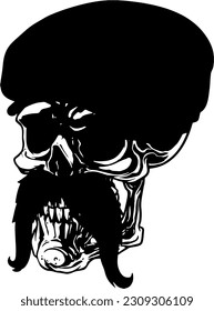 Immerse yourself in the enigmatic world of Premium Demon Skull Vectors in white and black. Each intricately crafted vector showcases the haunting beauty of demon skulls with a monochrome twist.