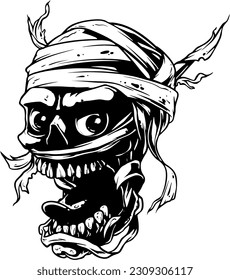 Immerse yourself in the enigmatic world of Premium Demon Skull Vectors in white and black. Each intricately crafted vector showcases the haunting beauty of demon skulls with a monochrome twist.