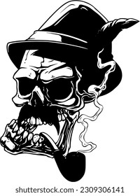 Immerse yourself in the enigmatic world of Premium Demon Skull Vectors in white and black. Each intricately crafted vector showcases the haunting beauty of demon skulls with a monochrome twist.