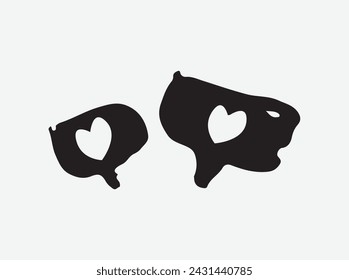  Immerse yourself in the heartfelt allure of our Chat Love logo, meticulously crafted with hand-drawn charm. Every line and curve tells a story of connection, warmth, and the magic of love in communic