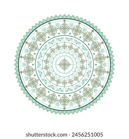 Immerse yourself in the mesmerizing beauty of this mandala vector art, where intricate patterns and symmetrical designs converge to create a captivating visual experience. 