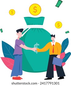 Immerse yourself in the multifaceted realm of finance through this sophisticated illustration, meticulously designed to encapsulate the dynamic interplay of business, money, and financial growth.