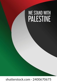 Immerse yourself in the spirit of solidarity with our captivating "Support for Palestine Freedom" poster design template.