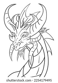 Immerse yourself in the world of fantasy with Mythical Creatures, a coloring page featuring a detailed outline illustration of an ancient dragon. Let your imagination soar as you bring this legend.