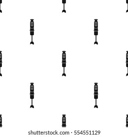 Immersion blender icon in black style isolated on white background. Kitchen pattern stock vector illustration.