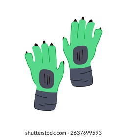 immersion vr glove cartoon. sensor tracking, technology gaming, virtual reality immersion vr glove sign. isolated symbol vector illustration