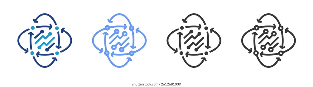Immersive Environment icon set multiple style collection