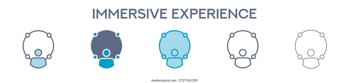 Immersive Experience Element For Design Graphic - Multi Styles. Vector Illustration Of Two Colored And Black. Multiple Icons Designs Can Be Used For Mobile, Ui, Web Immersive Experience Element For Design Graphic - Multi Styles. Vector Illustration Of Two Colored And Black. Multiple Icons Designs Can Be Used For Mobile, Ui, Web