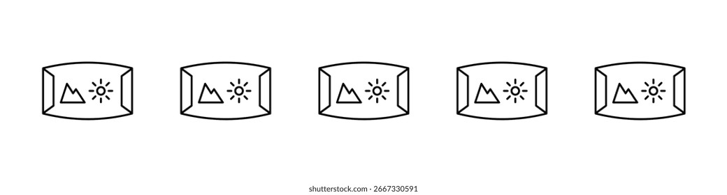 Diseño inmersivo del icono, logotipo, App, interfaz de usuario. Ilustración vectorial, EPS