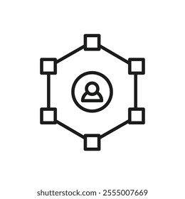 Immersive icon Simple thin line flat symbol