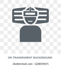 Immersive icon. Trendy flat vector Immersive icon on transparent background from Artificial Intelligence, Future Technology collection. 