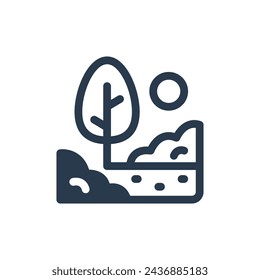 Experiencia de naturaleza inmersiva para aventureros Ilustración de iconos vectoriales