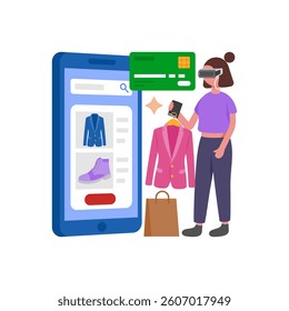 Immersive Retail Experience Vector Illustration
