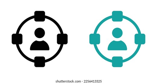 Immersive vector icons set. Trendy immersive sign isolated on white background