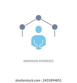 immersivee experience concept line icon. Simple element illustration. immersivee experience concept outline symbol design.