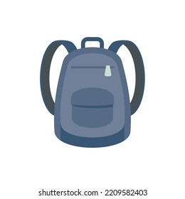 Immigrant backpack icon. Flat illustration of Immigrant backpack vector icon isolated on white background