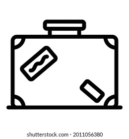 Icono de bolsa de inmigrante. Icono de vector de bolsa de inmigrante para el diseño web aislado en fondo blanco