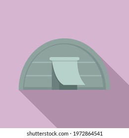 Immigrant tent icon. Flat illustration of Immigrants tent vector icon for web design