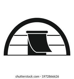 Immigrants tent icon. Simple illustration of Immigrants tent vector icon for web design isolated on white background