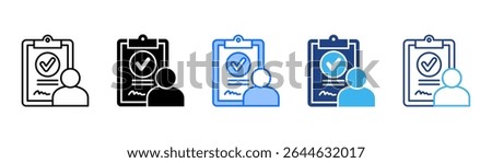 Immigration icon set multiple style collection