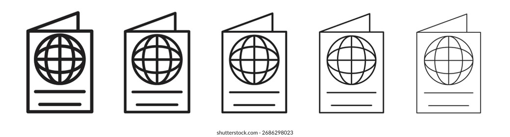 Icono de inmigración simple conjunto de Vectores. Ilustración gráfica