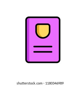 immigration icon vector design. icon vector filled outline style