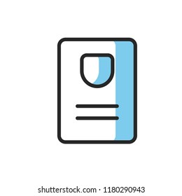 immigration icon vector design modern style
