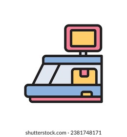Immigration Luggage Icon Vector Illustration