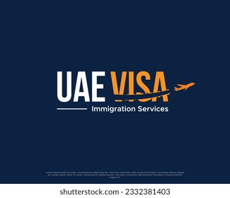 Immigration servies Company logo design template, logo for Immigration services company, Immigration services, company, UAE, Vector Illustration, Design, Template