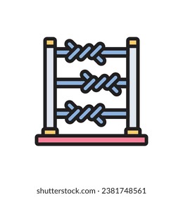 Ilustración de vectores de iconos de alambre de inmigración
