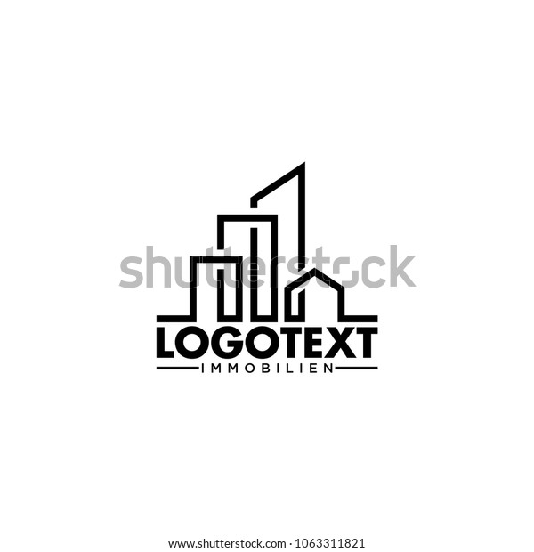 Immobilien Logo Design Vector Art Stock Vector Royalty Free